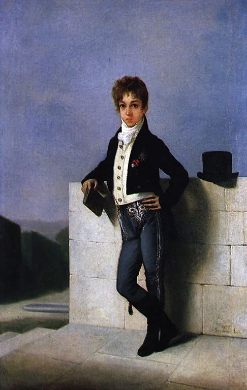 Portrait of Joaquim Pedro Quintela, 1st Count of Farrobo, detail