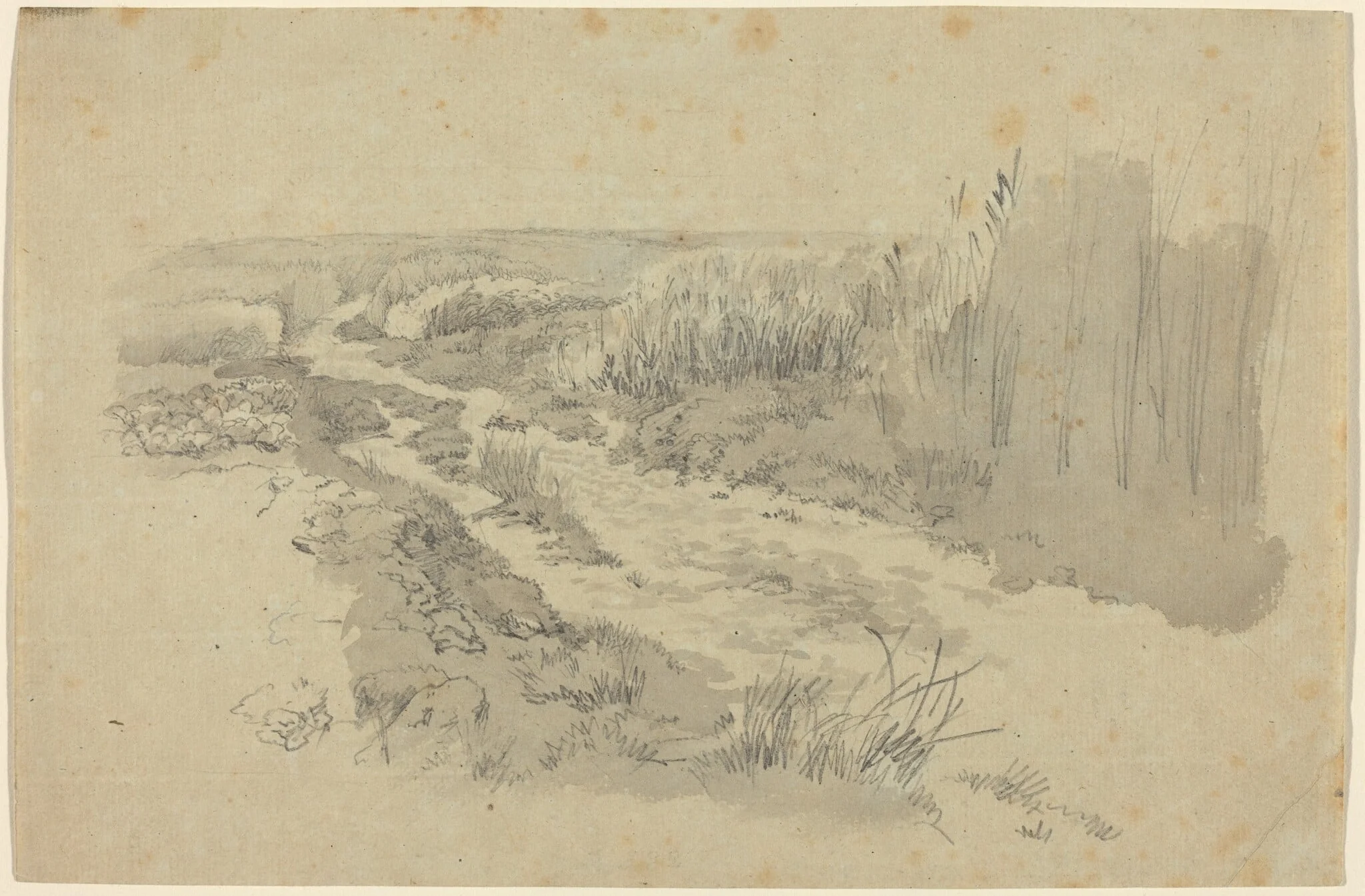 A Path through Fields near Leipzig, detail