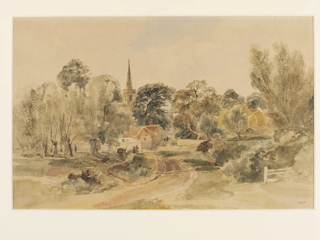 Wilsford, Lincolnshire, by Peter De Wint, watercolor, 1805
