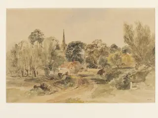 Wilsford, Lincolnshire, by Peter De Wint, watercolor, 1805