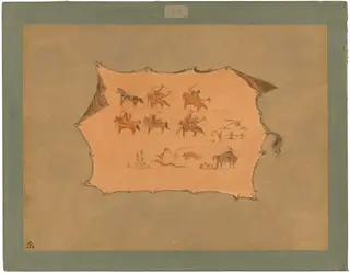 Facsimile of a Pawnee Doctor's Robe, by George Catlin, oil, 1865
