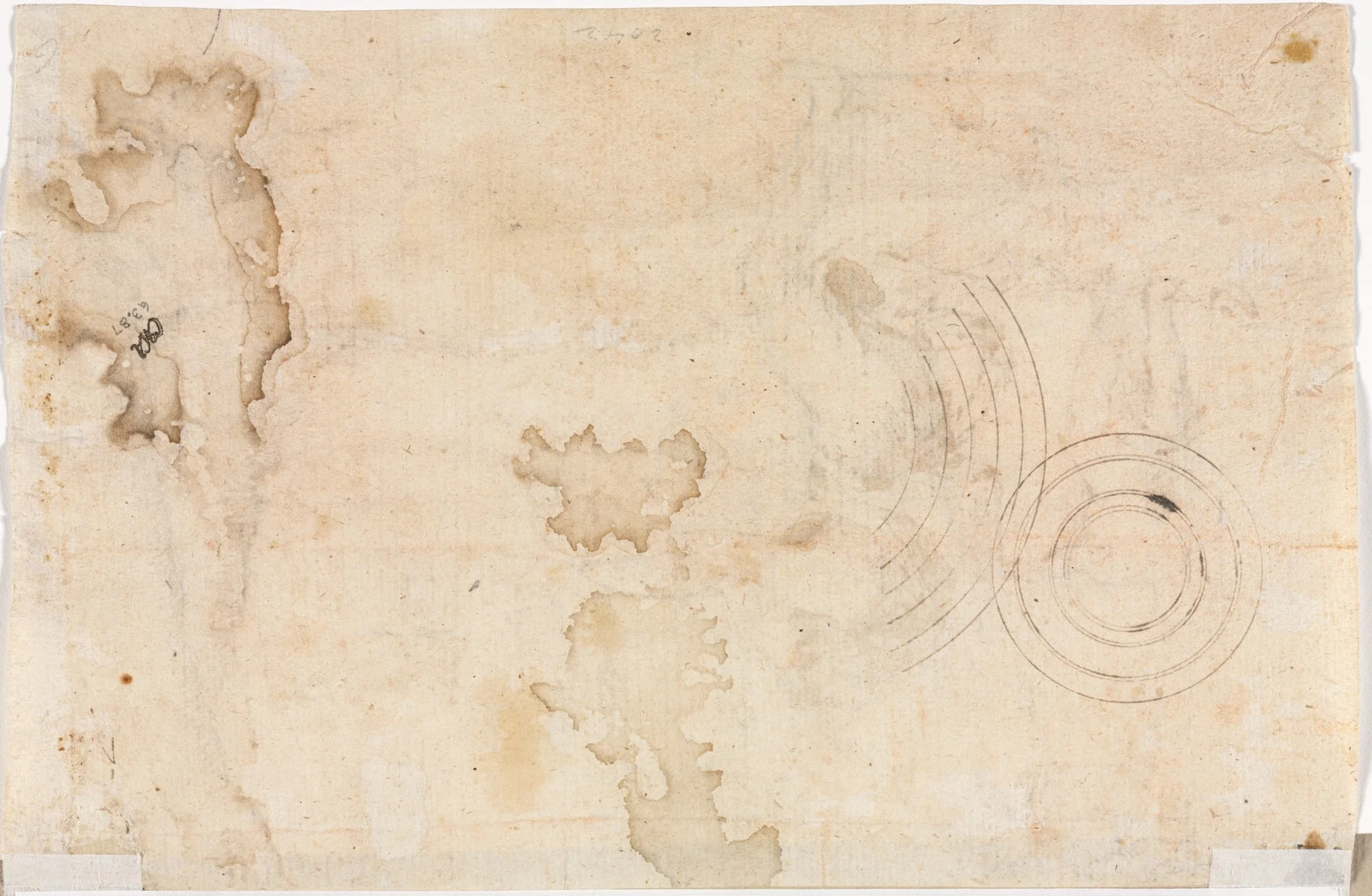 Concentric Circles (verso), detail