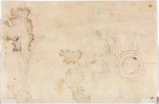 Concentric Circles (verso), by Girolamo Romanino, 1535