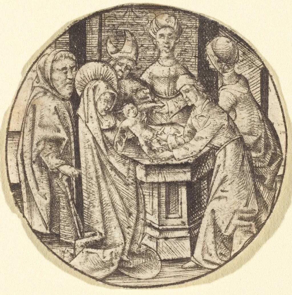 The Circumcision, by Israhel van Meckenem, ink, 1475