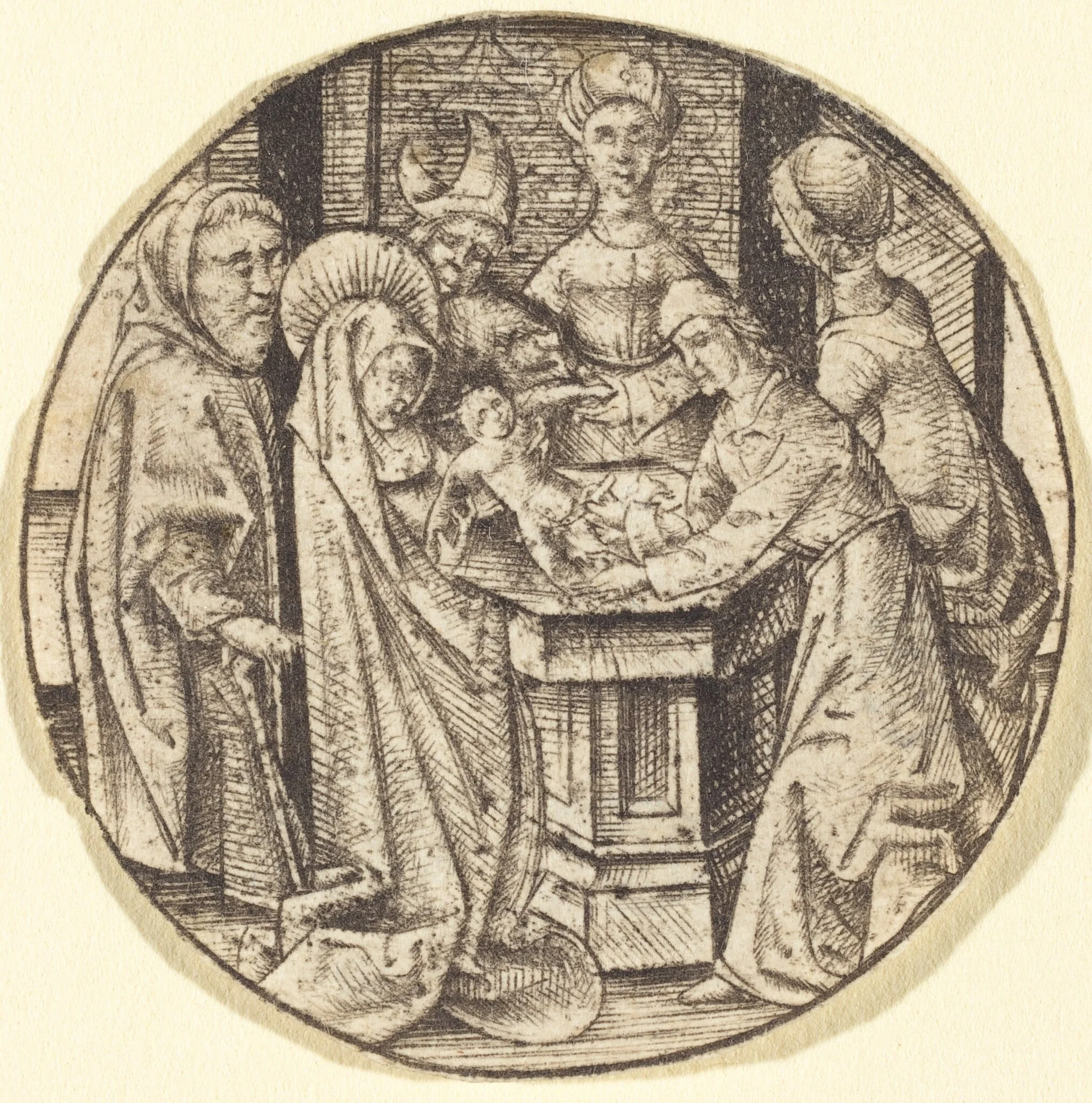 The Circumcision, detail