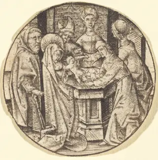 The Circumcision, by Israhel van Meckenem, ink, 1475