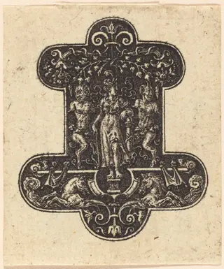 Diana Standing, by Etienne Delaune, ink, 1551