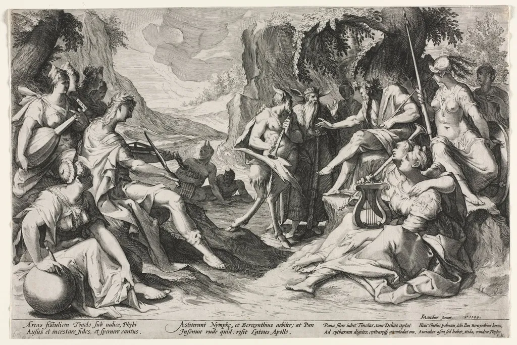 The Judgment of Midas, by Nicolaes Clock, 1589