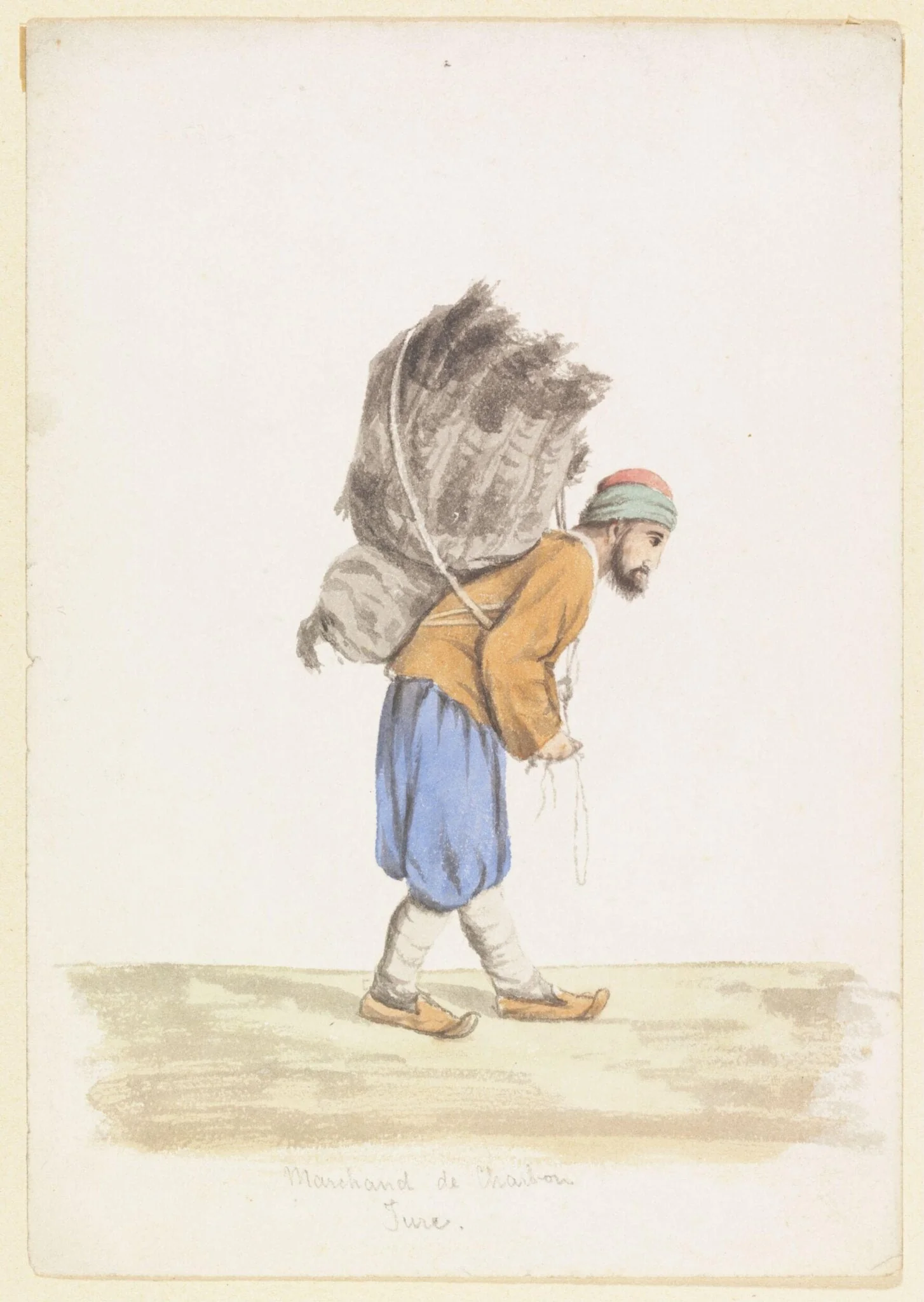 Marchand de Charbon Turc, detail