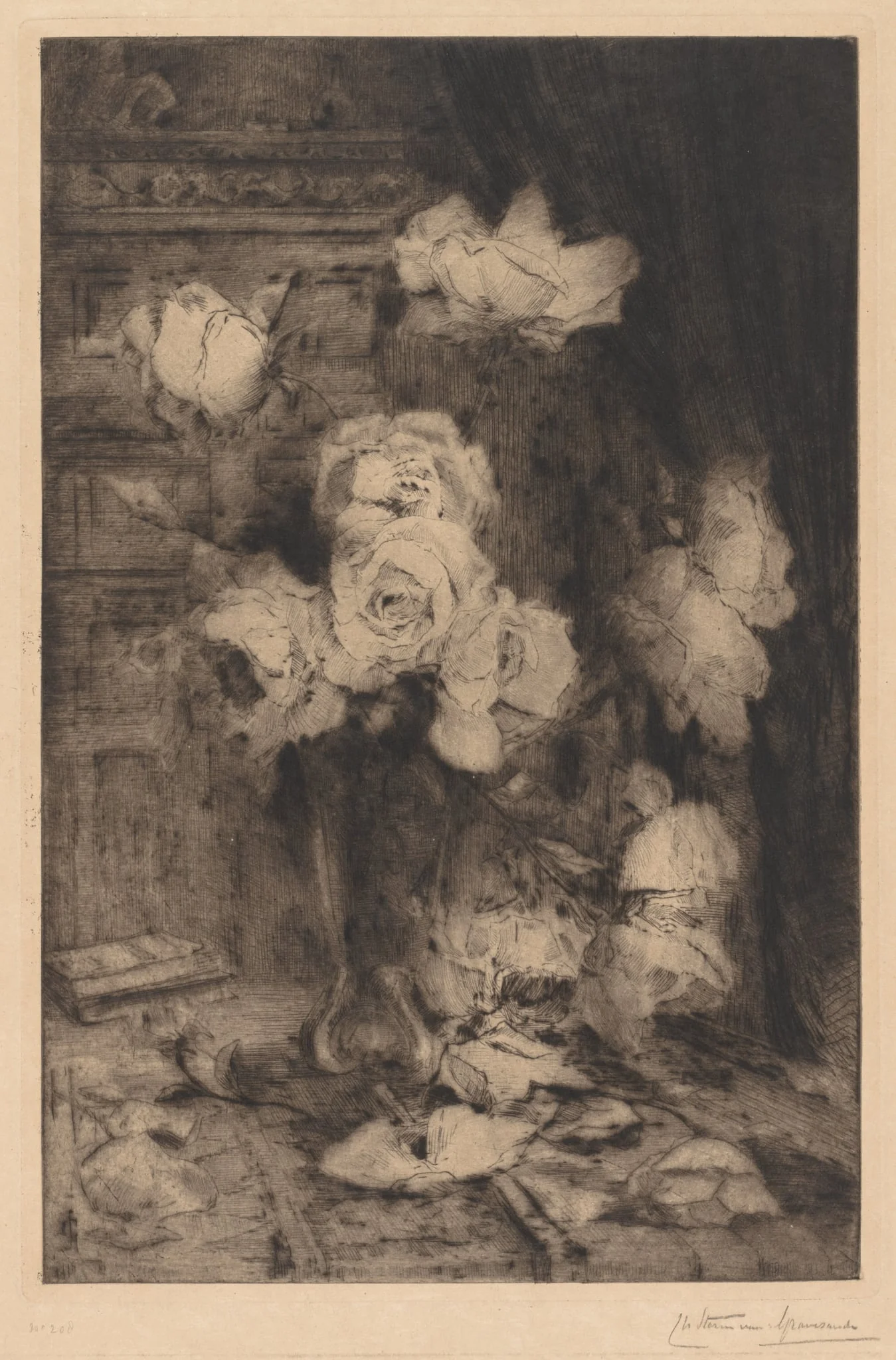 Study of Roses, detail