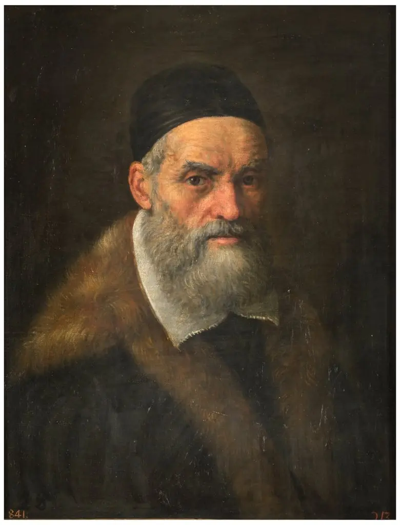 Portrait of Jacopo Bassano, by Leandro Bassano, oil, 1601