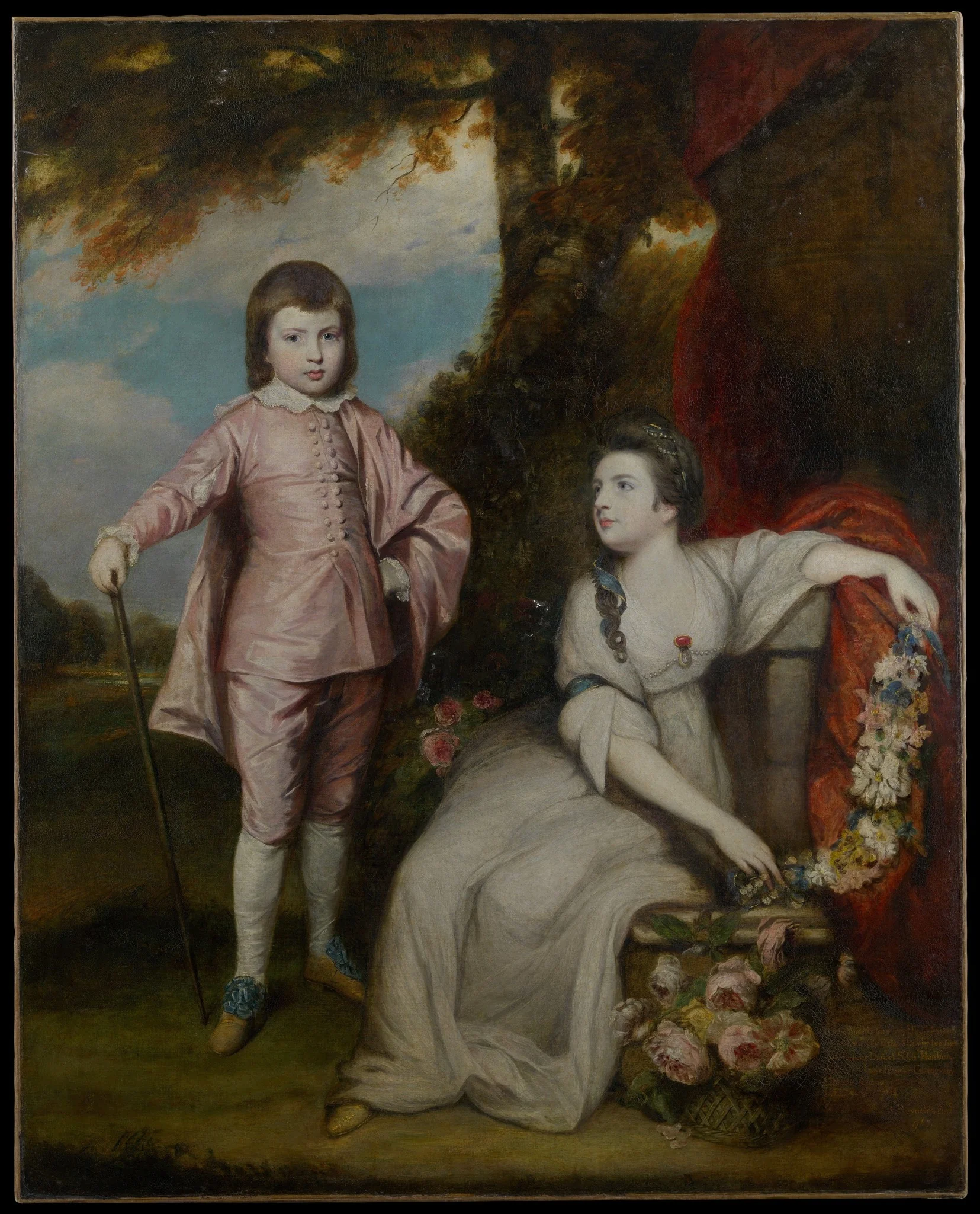 George Capel, Viscount Malden (1757–1839), and Lady Elizabeth Capel (1755–1834), detail