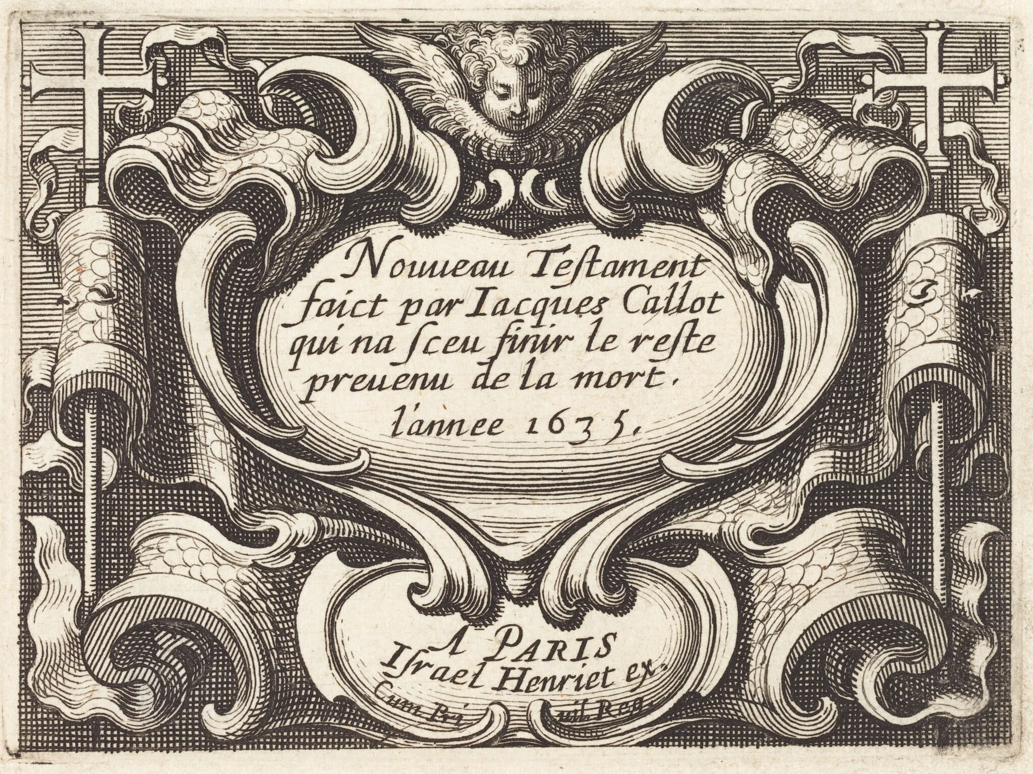 Frontispiece for Callot's "The New Testament", detail