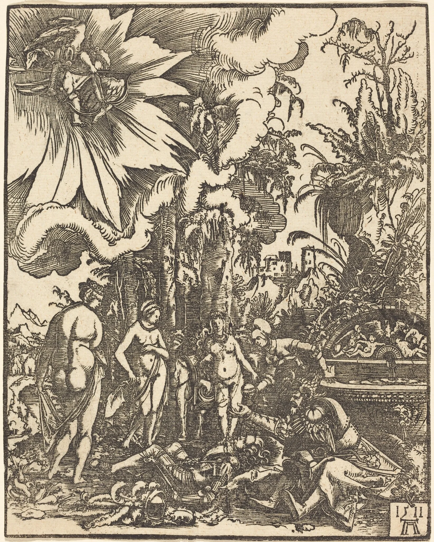 The Judgment of Paris, detail