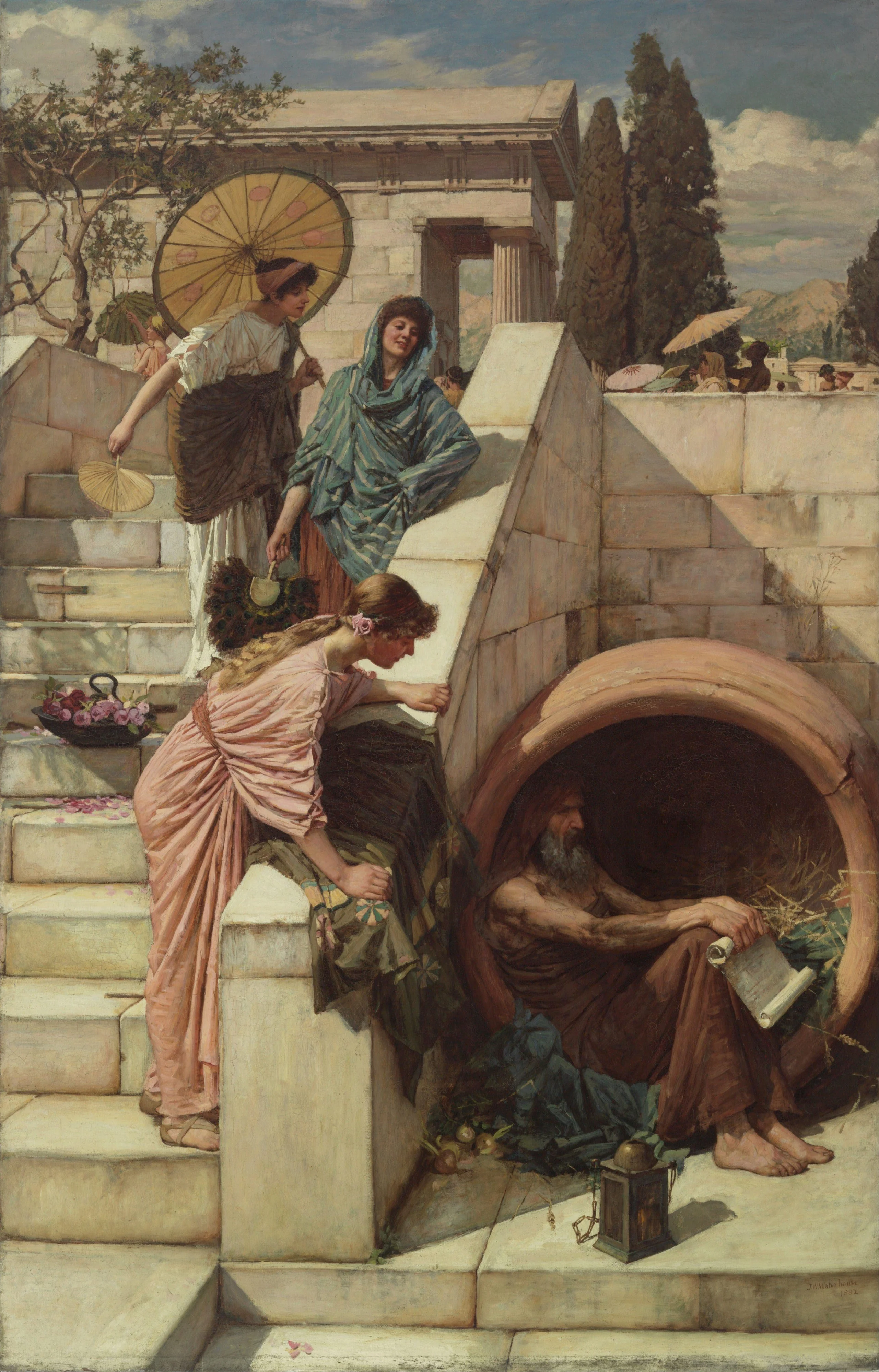 Diogenes, detail