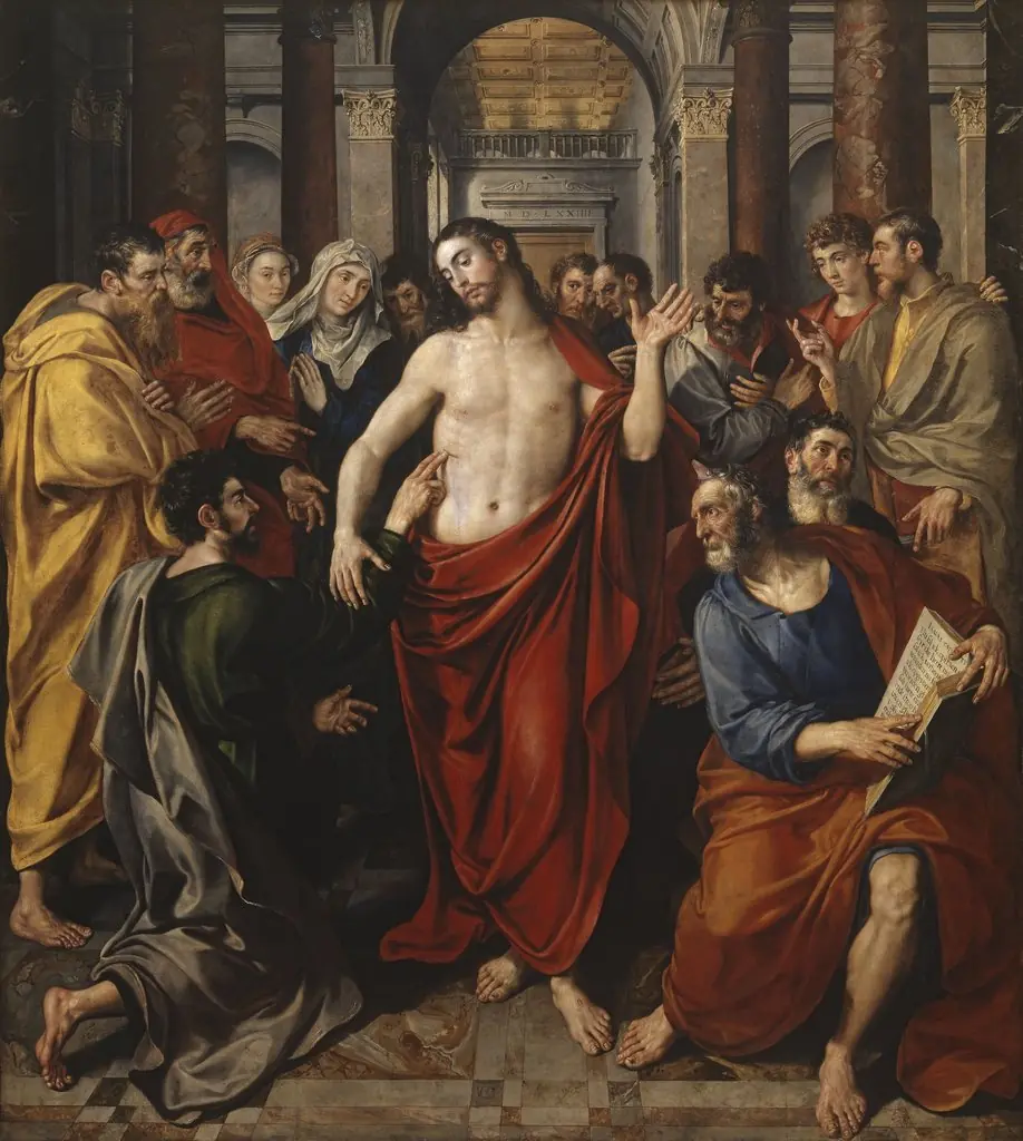 Altarpiece of the Guild of the Fur Workers, by Maerten de Vos, oil, 1574