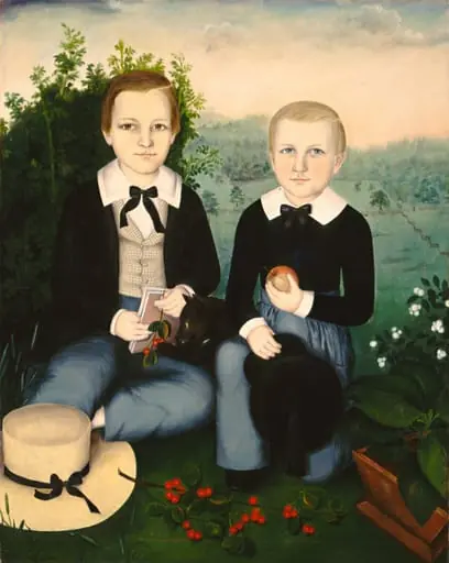 Brothers, by Susan C. Waters, oil, 1845