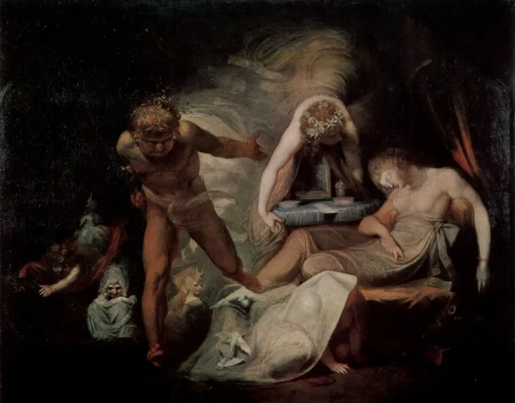 The Dream of Belinda, by Henry Fuseli, oil, 1750