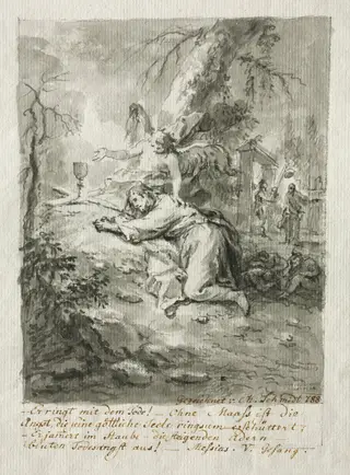 Christ on the Mount of Olives, The Flagellation, Christ Crowned with Thorns, The Crucifixion, by Martin Johann Schmidt, 1788