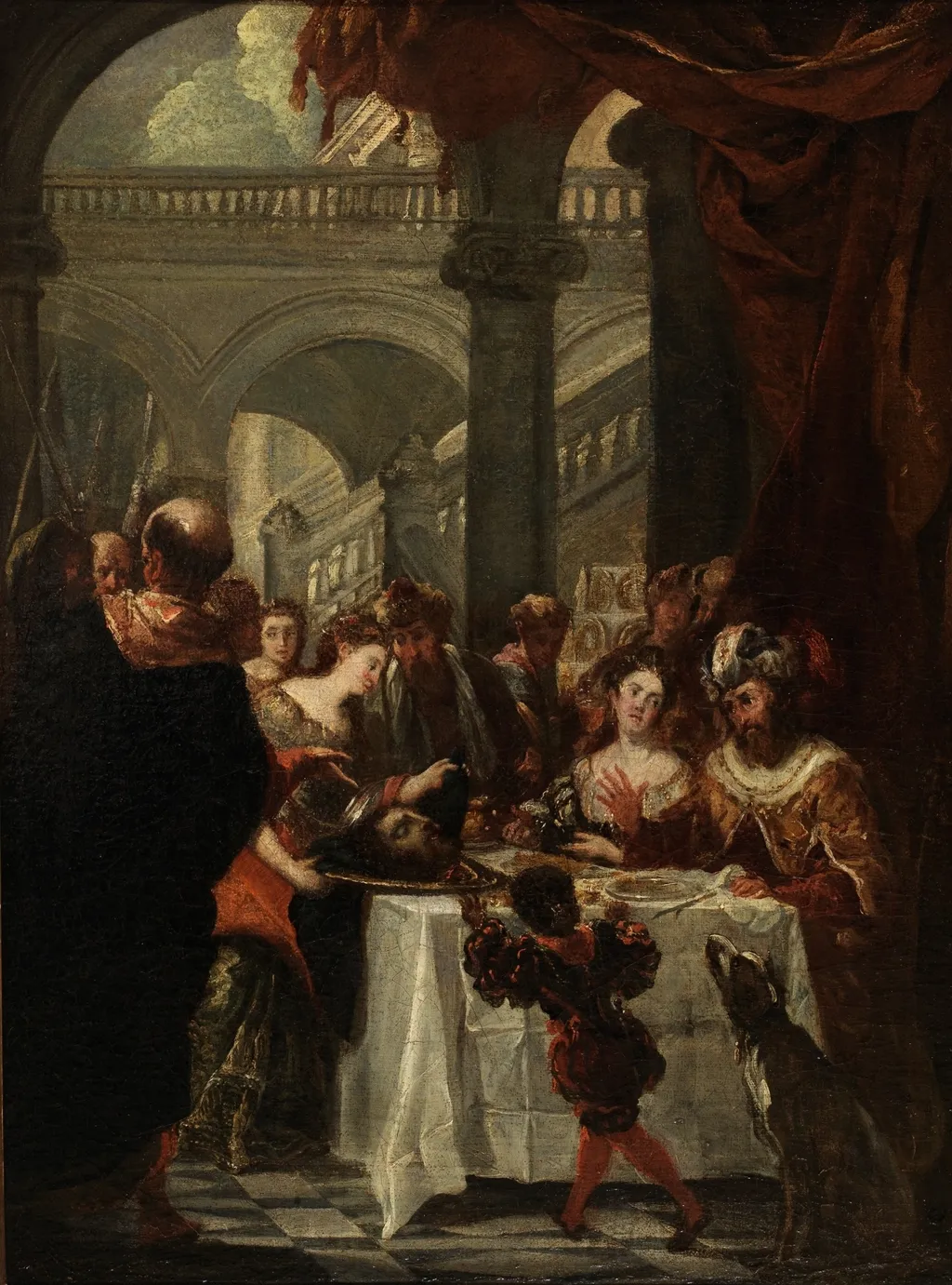 Herod’s Feast (sketch), by Juan Carreño de Miranda, oil, 1601
