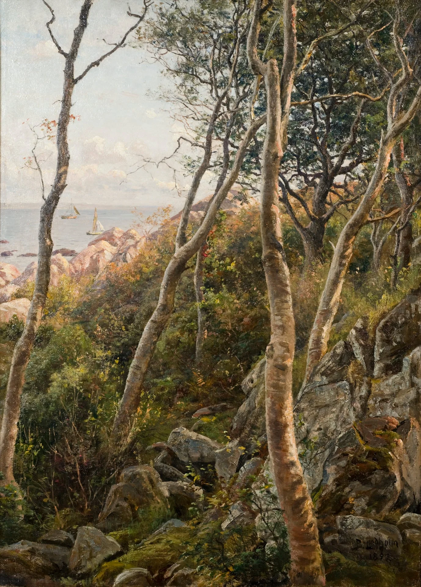 Kevään vihantaa, detail