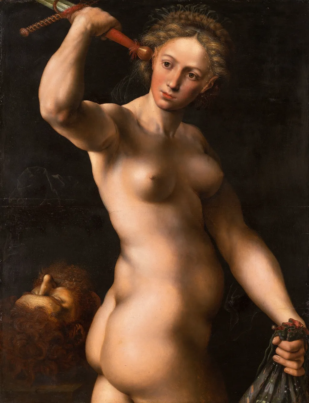 Judith with the Head of Holofernes, by Jan Sanders van Hemessen, oil, 1540