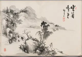 Painting Three from Album of Paintings by Haizan, by Yoshitsugu Haizan, unspecified, 1892