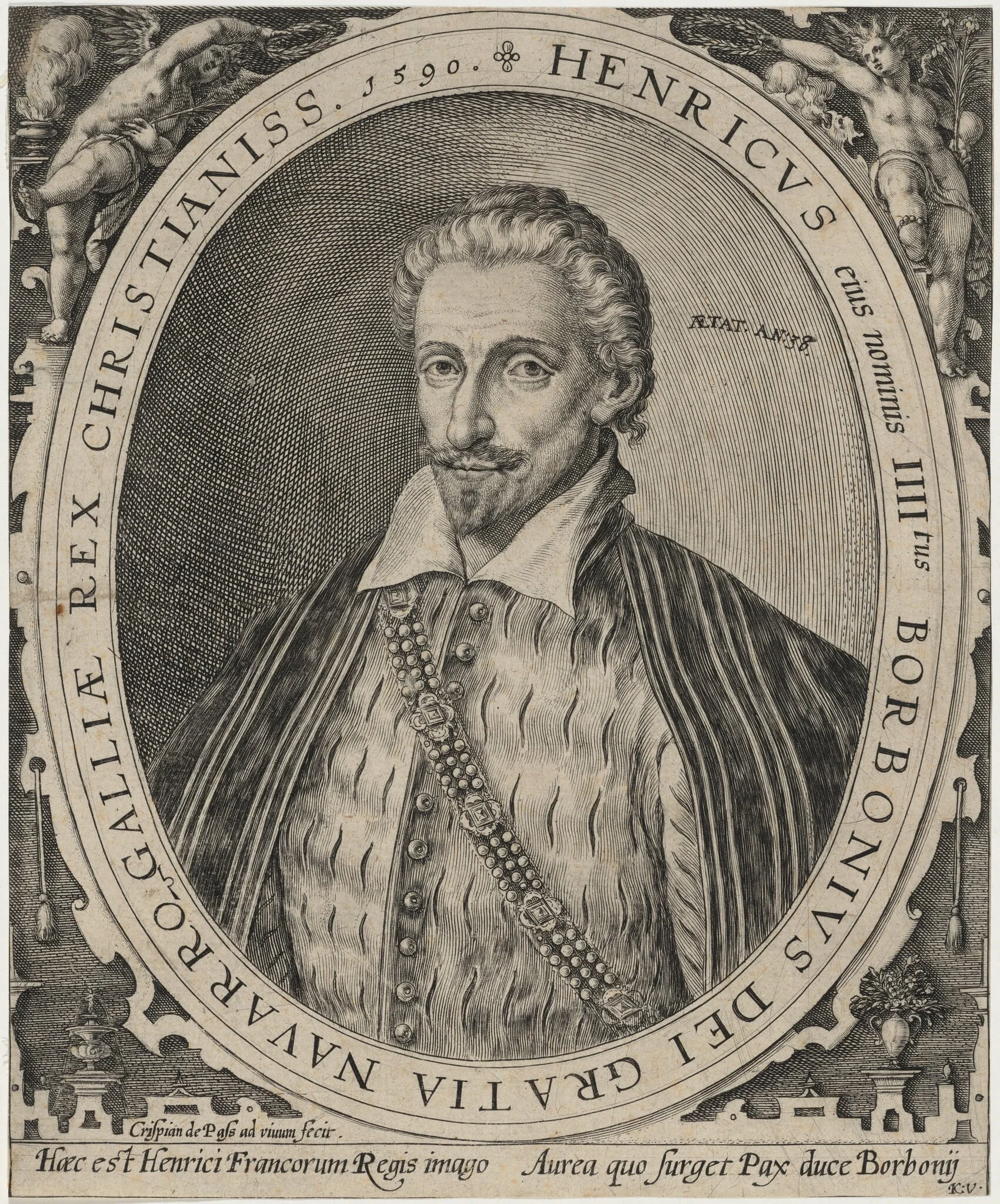 Henry IV, King of France, detail