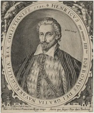 Henry IV, King of France, by Crispijn van de Passe I, ink, 1590