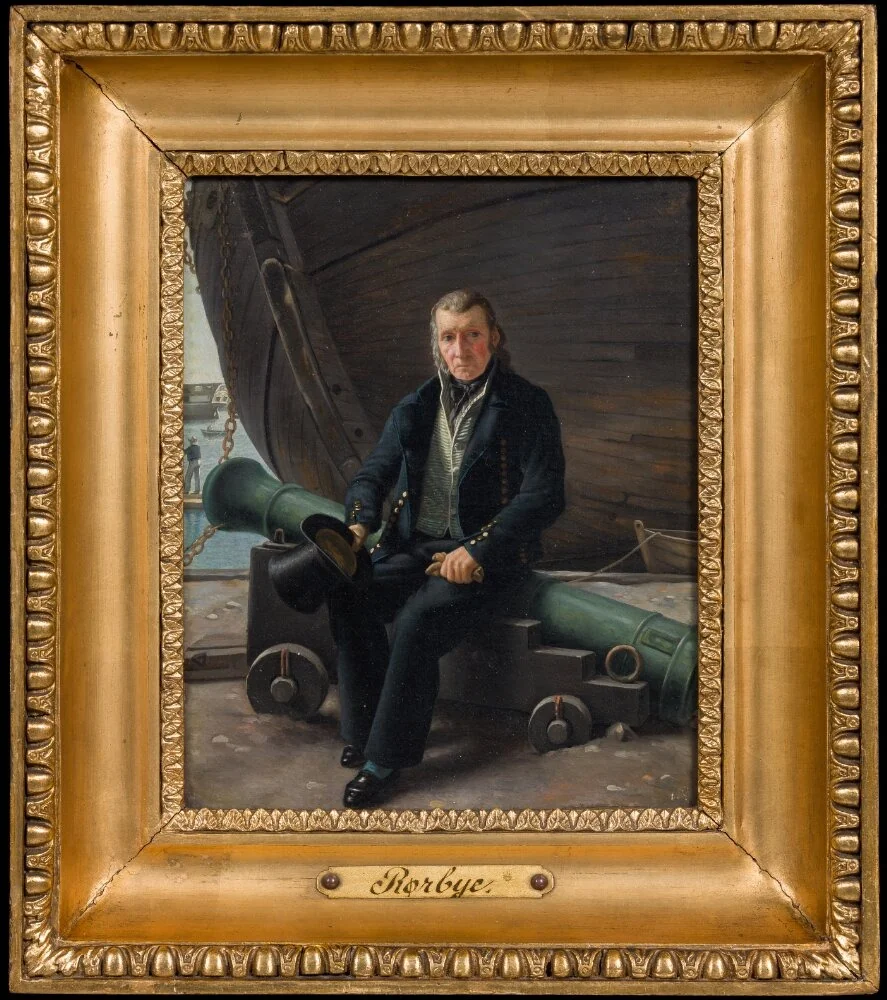 An Old Sailor Seated on a Canon, detail