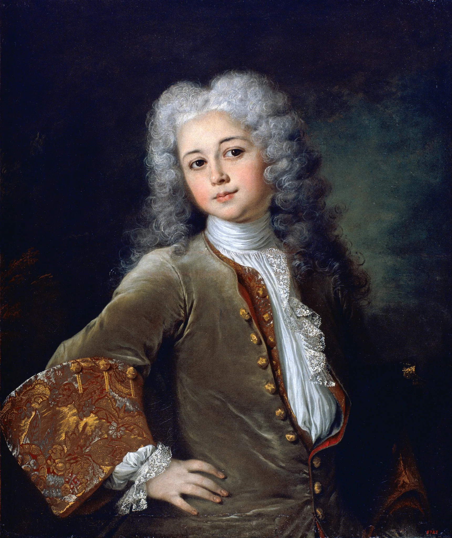 Portrait of a Young Man with a Wig, detail