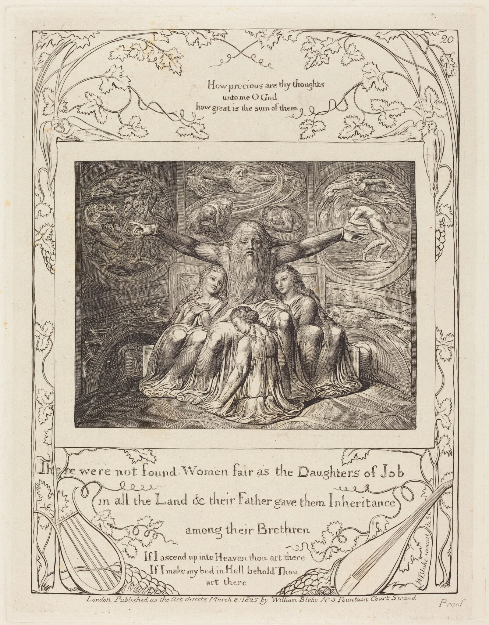 Job and His Daughters, detail