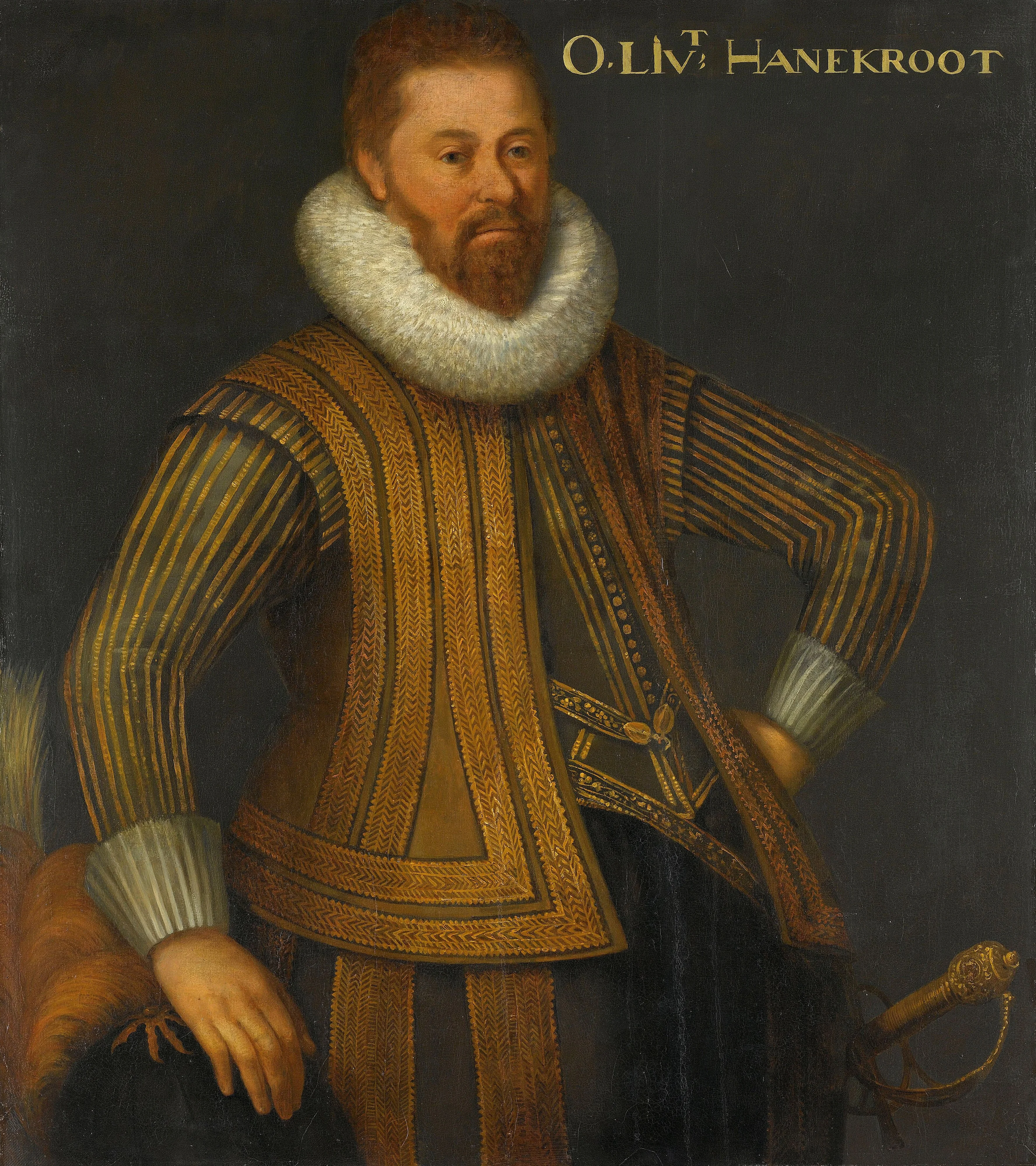 Portrait of Eberhardt Hanekrodt (?-1637), detail