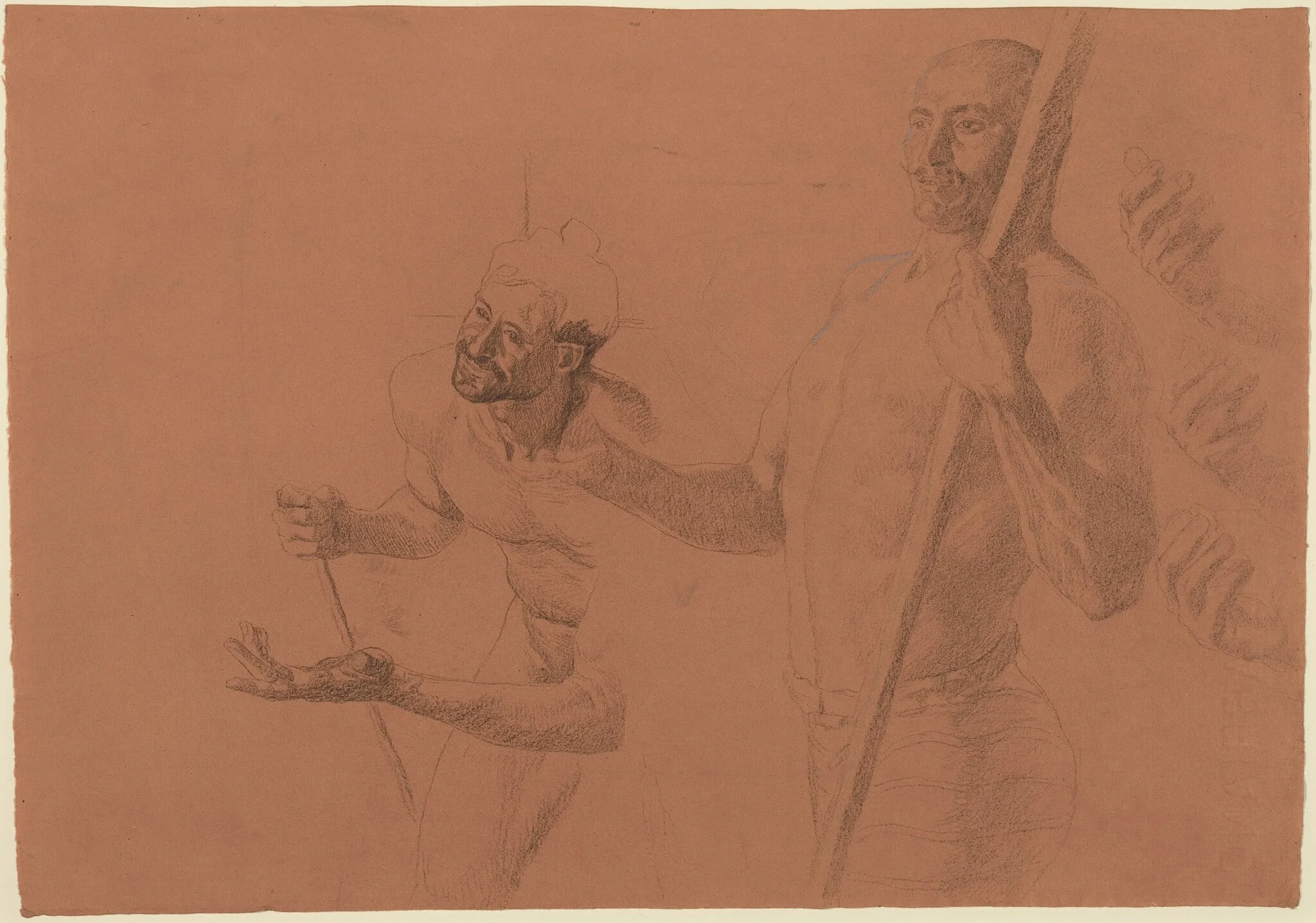 Studies for a Boatman, detail