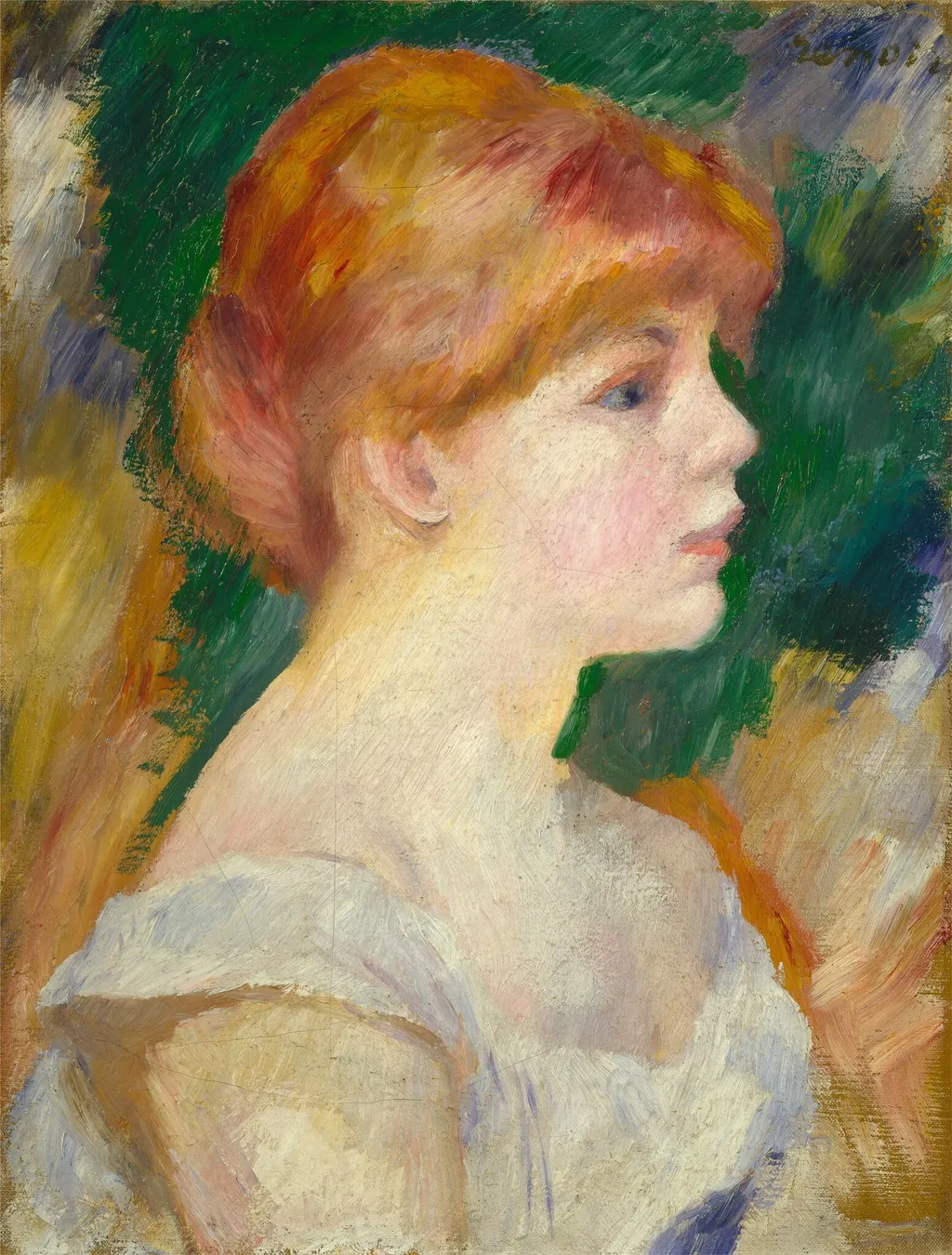 Suzanne Valadon, by Pierre-Auguste Renoir, oil, 1885