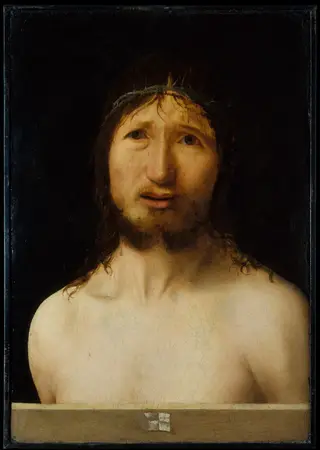 Christ Crowned with Thorns, by Antonello da Messina, oil, 1464