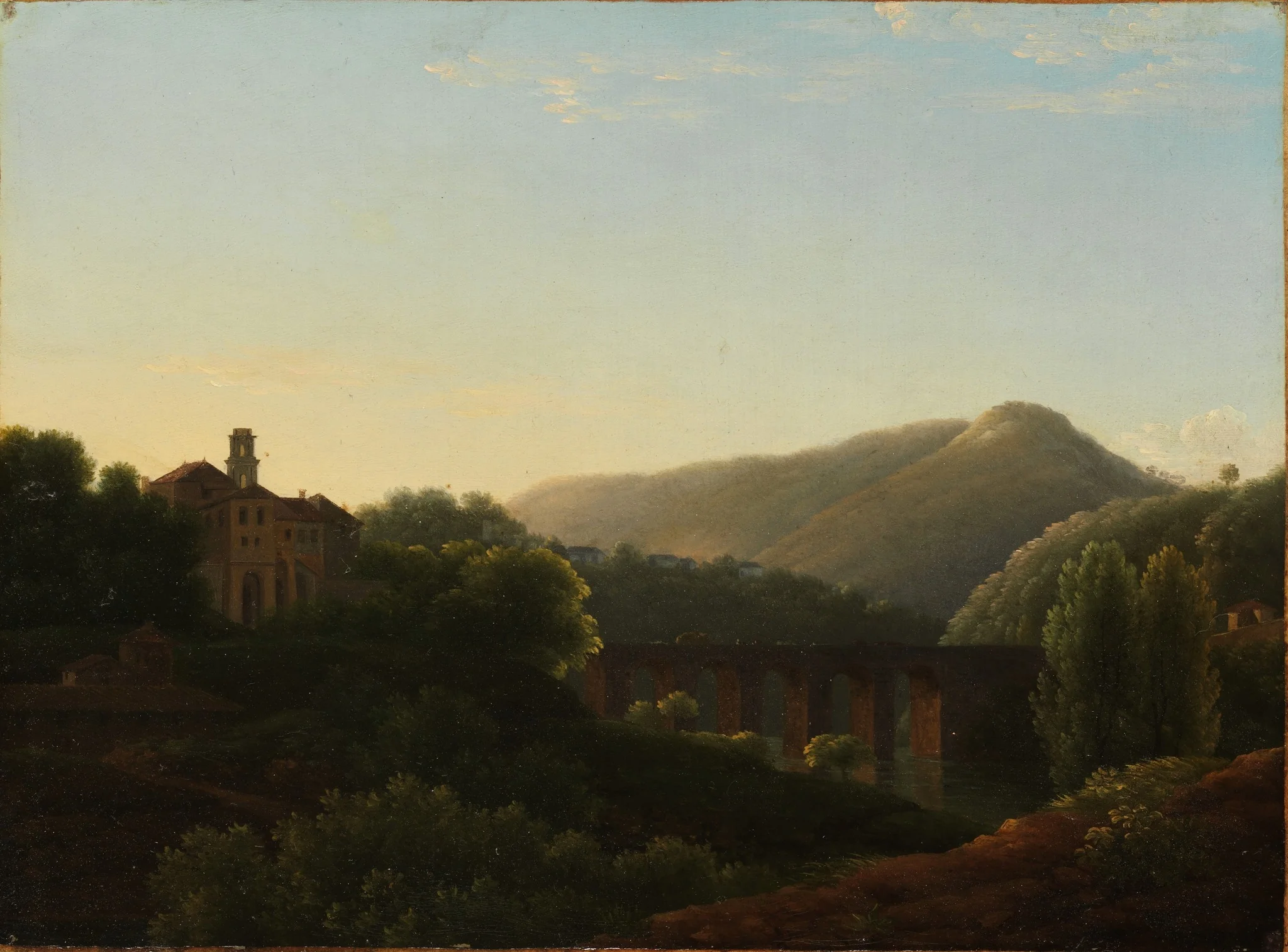 The Bridge at La Cava, Kingdom of Naples, detail