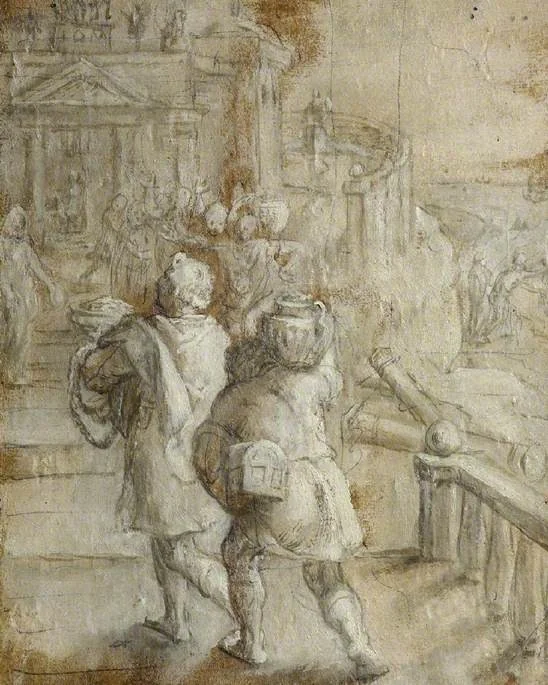 On the disposal of wealth: Illustration to Horace, Carmina III, 40-45, detail