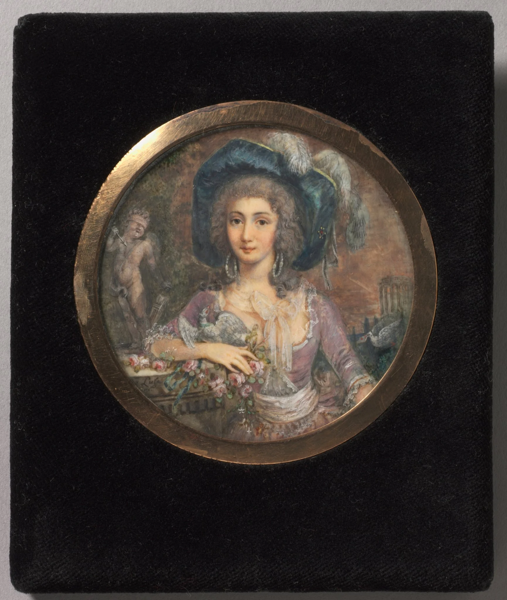 Portrait of Mademoiselle Colombi, detail