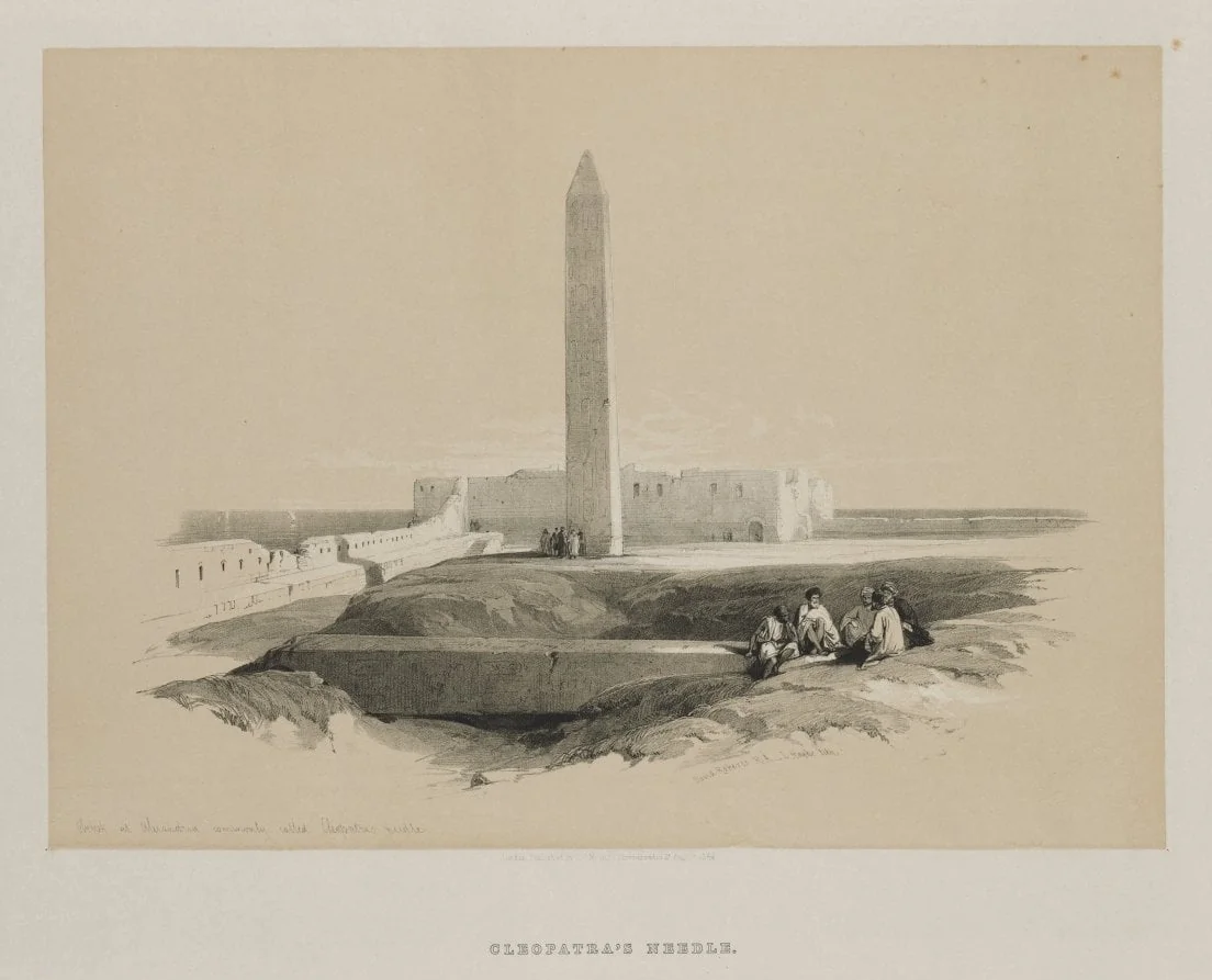 Egypt and Nubia, Volume I: Obelisk at Alexandria, Commonly called Cleopatra's Needle, detail