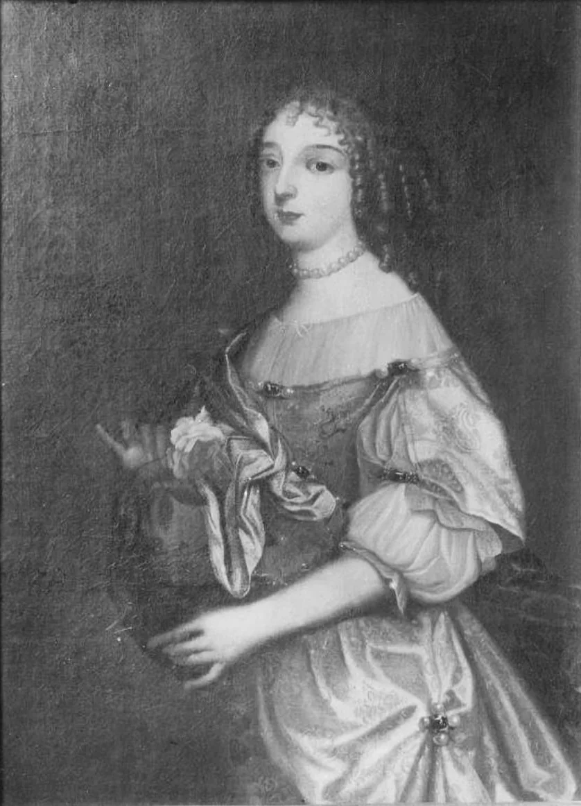 Bildnis der Luise Maria, Tochter des Kurfürsten Friedrich V. von der Pfalz, detail