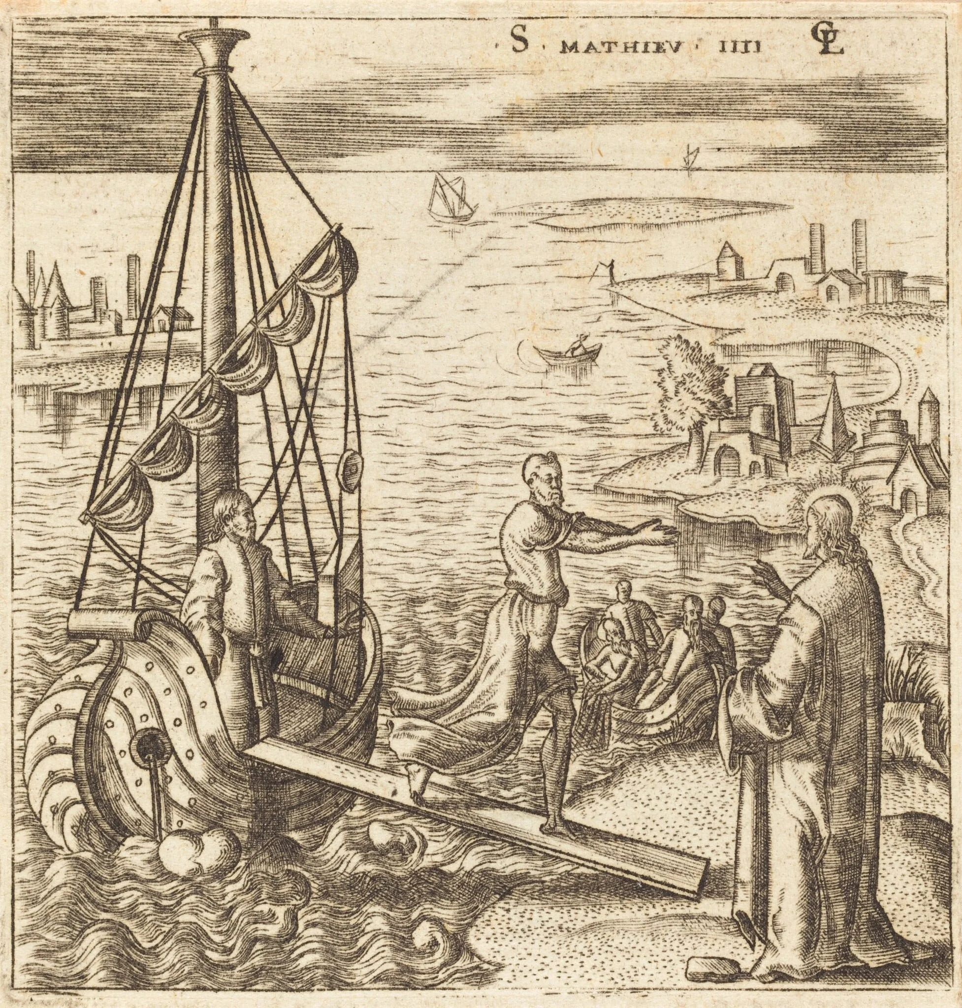 Follow Me and I will Make You Fishers of Men, detail