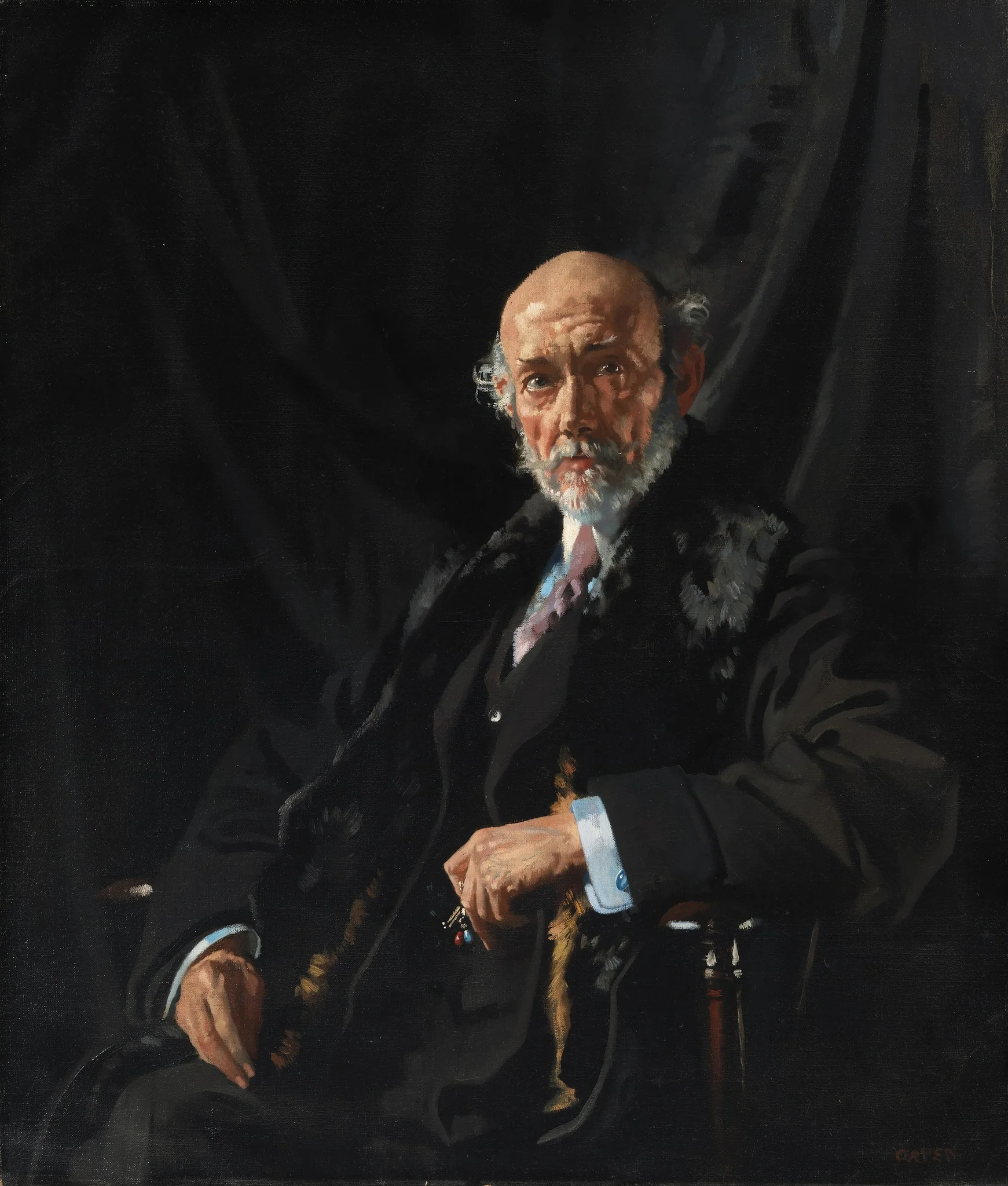Portrait of Dr E.J. Dillon, War Correspondent and Publicist, detail