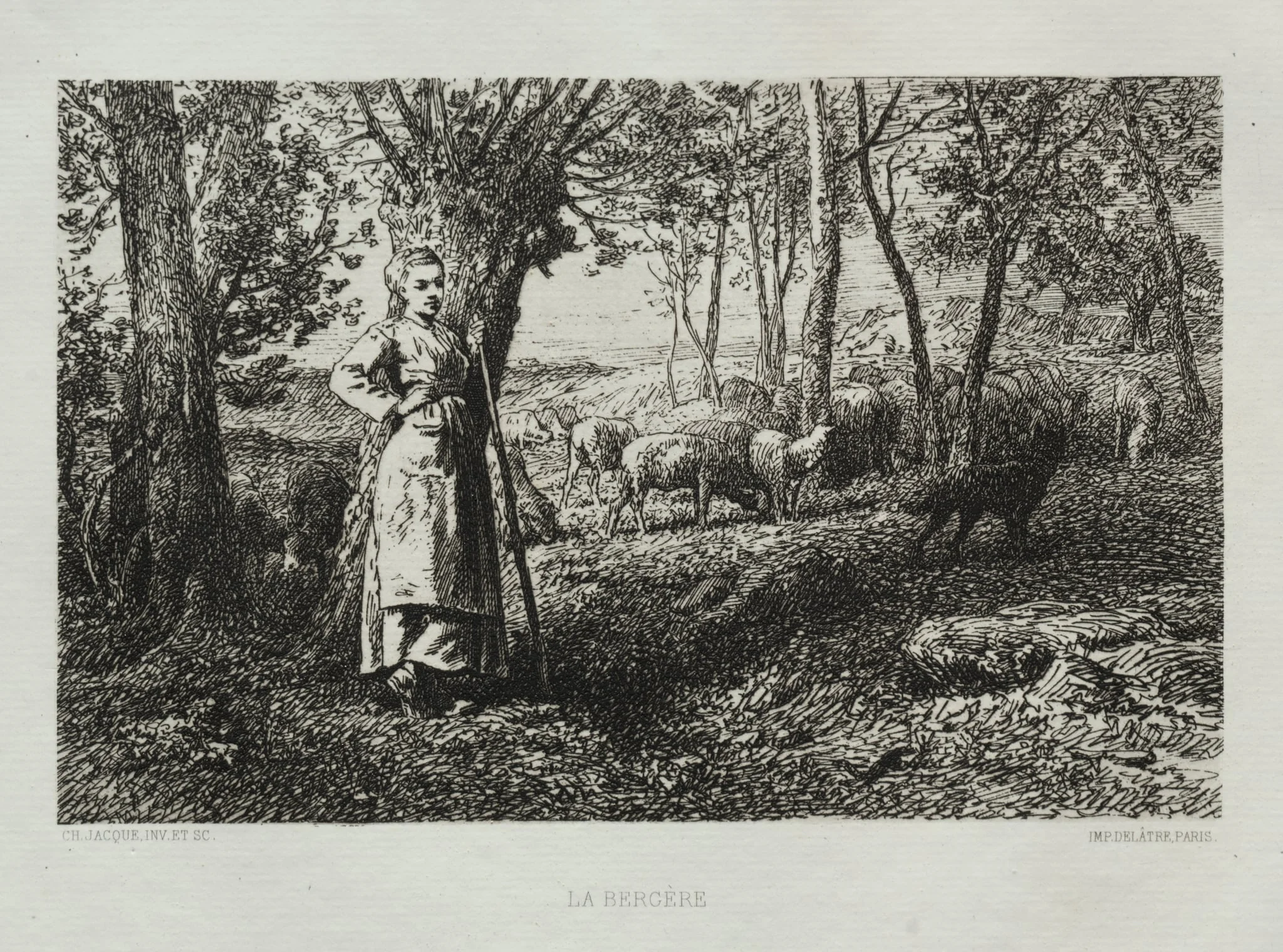 The Shepherdess, detail