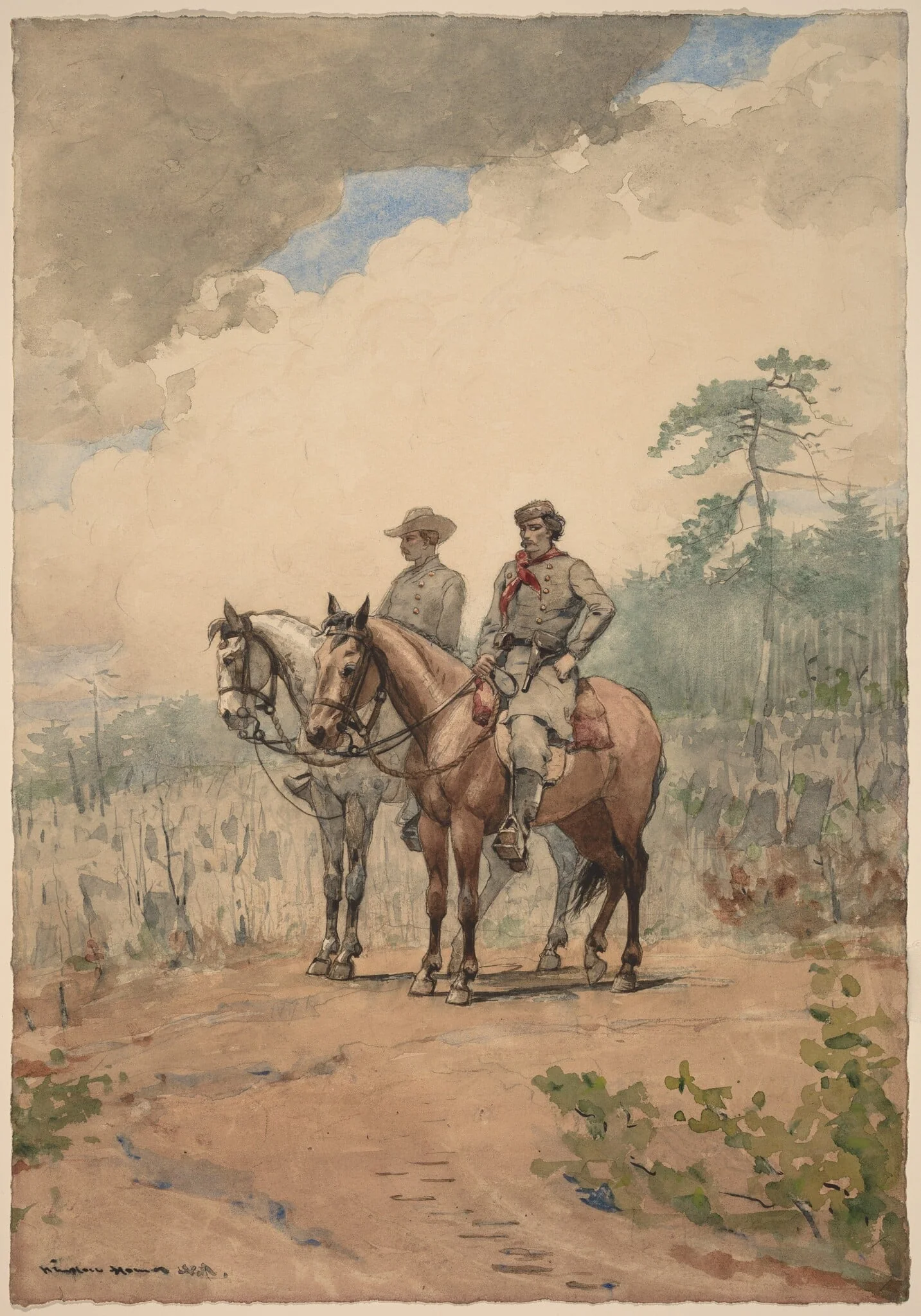 Two Scouts, detail