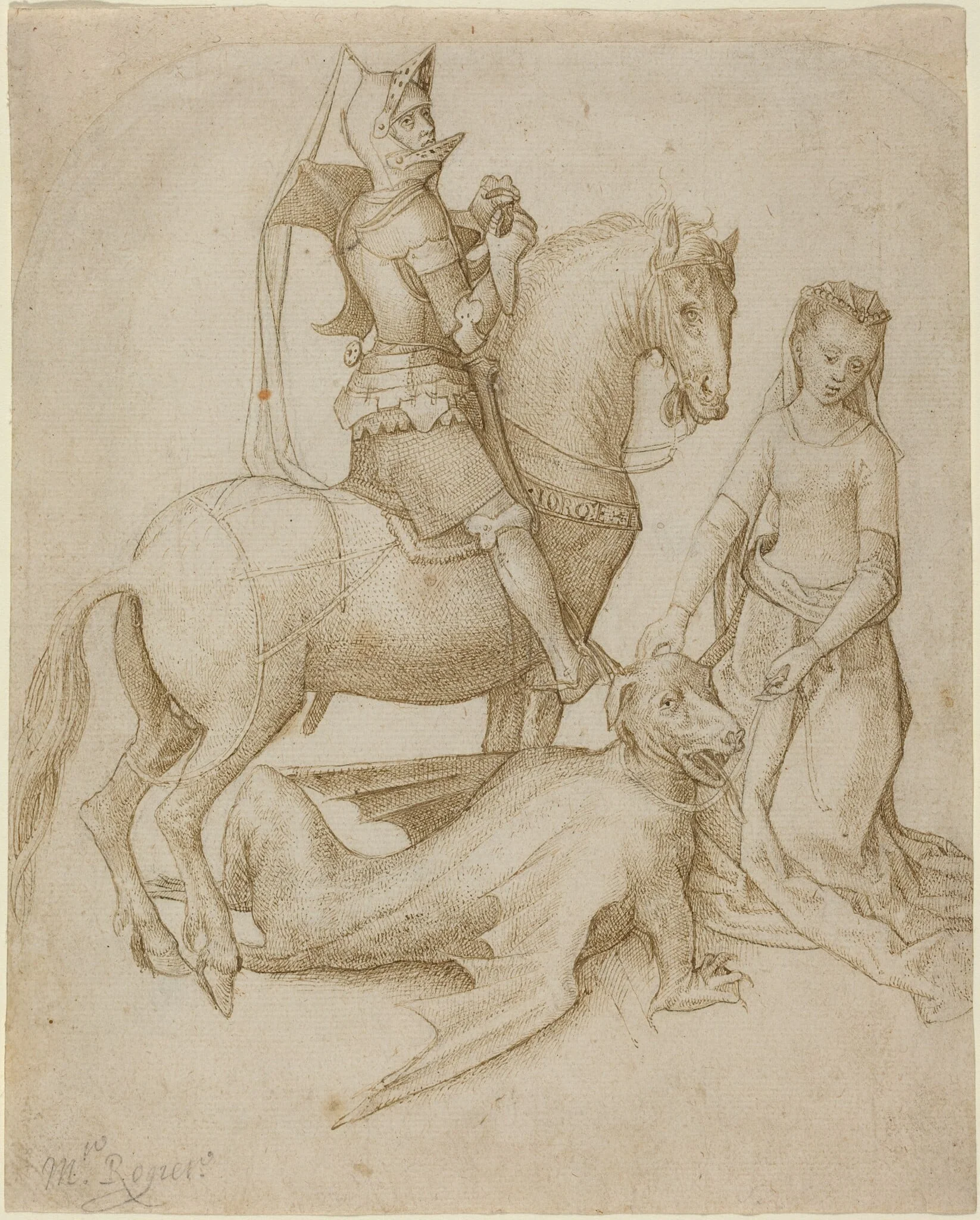Saint George and the Dragon, detail