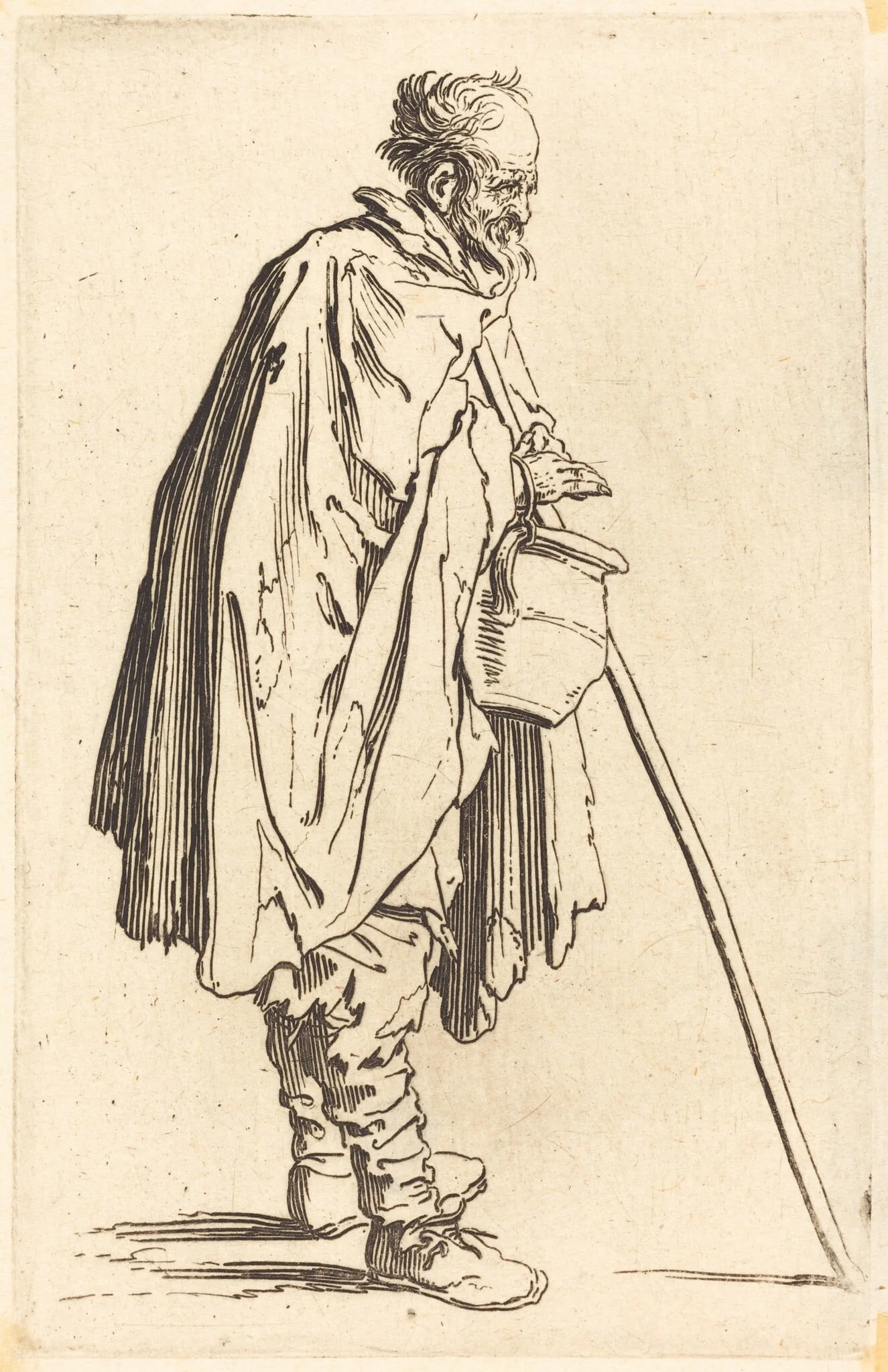 Beggar with Pot, detail