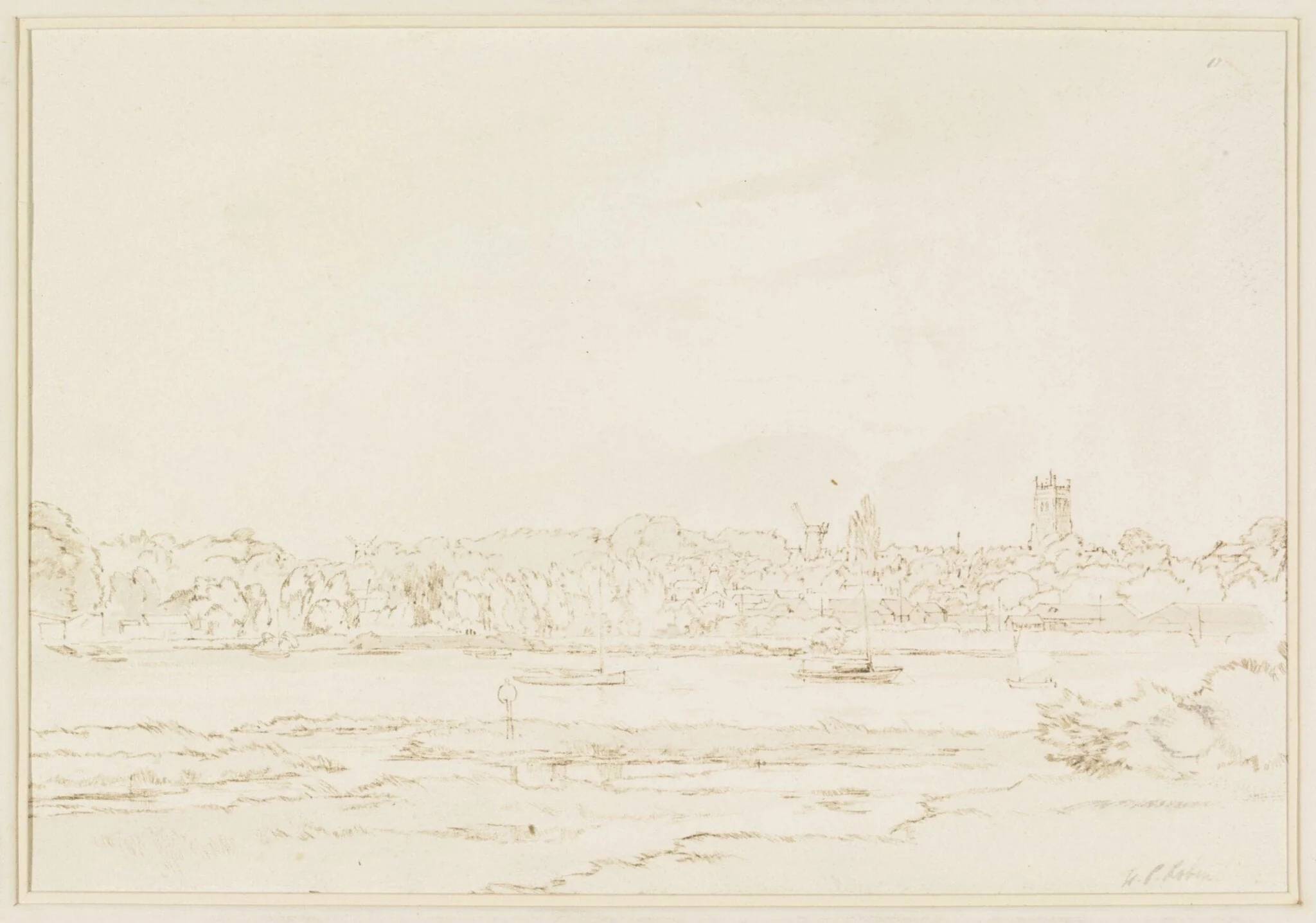 Woodbridge from the South, detail