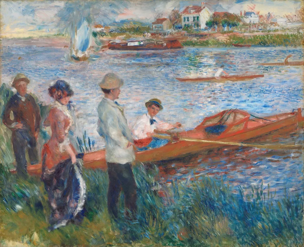 Oarsmen at Chatou, by Pierre-Auguste Renoir, oil, 1879