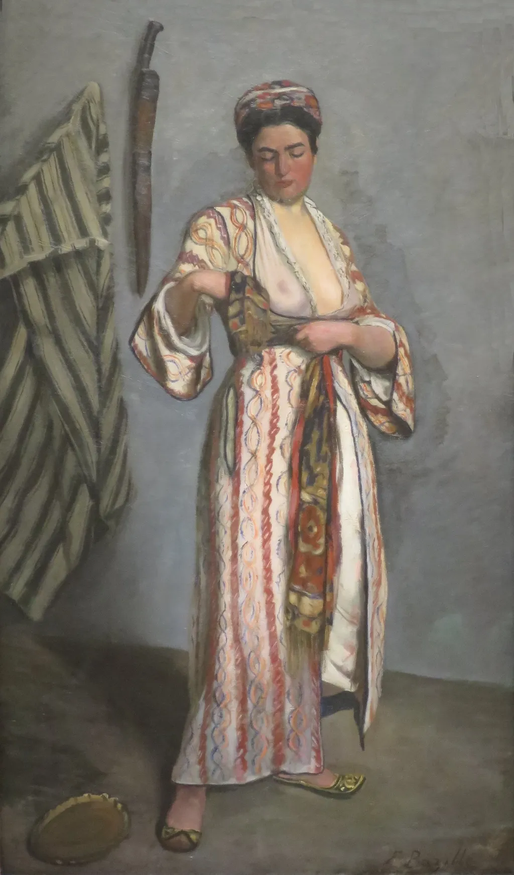 Woman in Moorish Costume, by Frédéric Bazille, oil, 1869